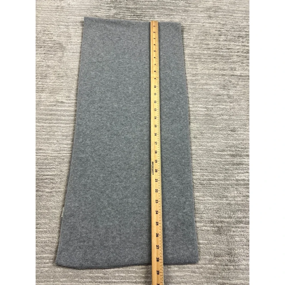Old Navy Scarf Unisex OS Gray Fleece Solid Classic Warm Winter Accessory